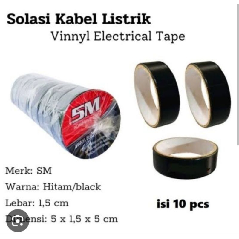 

isolasihitam kecil satu slop isi 10pcs y