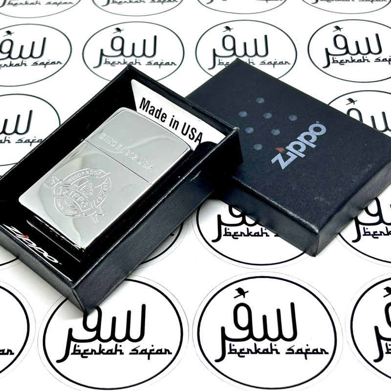 Korek Zippo Silver Since 1912 USA High Polish Original