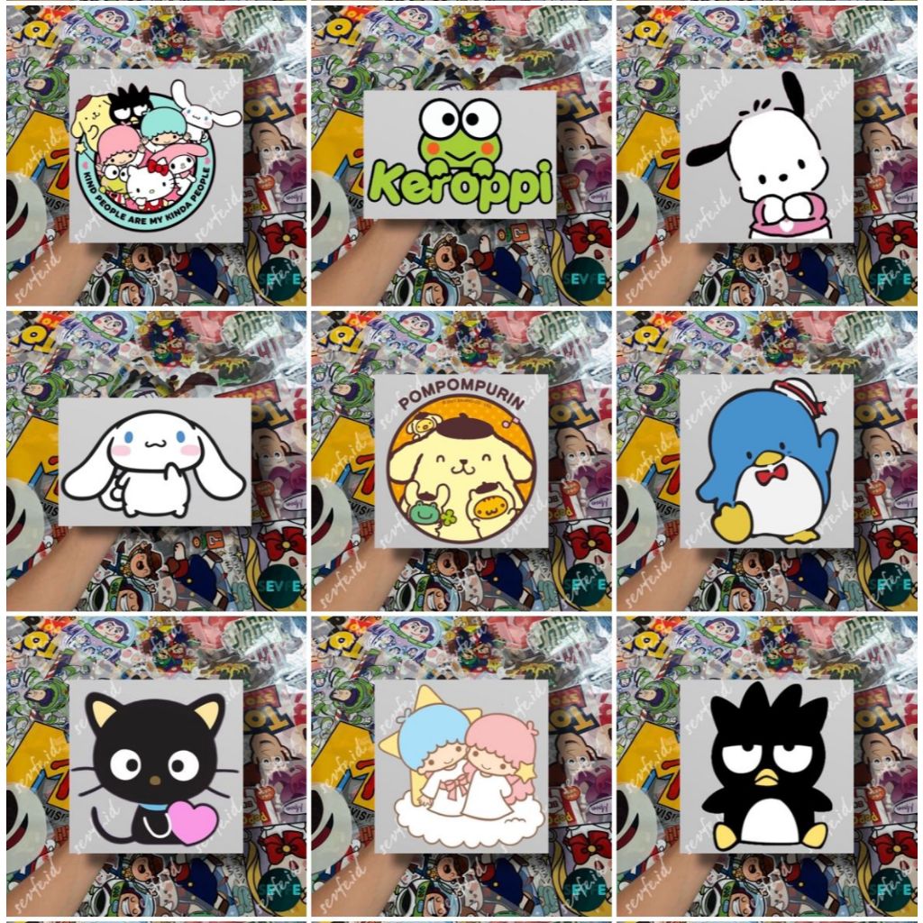 

Stiker DTF Sablon Setrika Sablon Stiker SANRIO