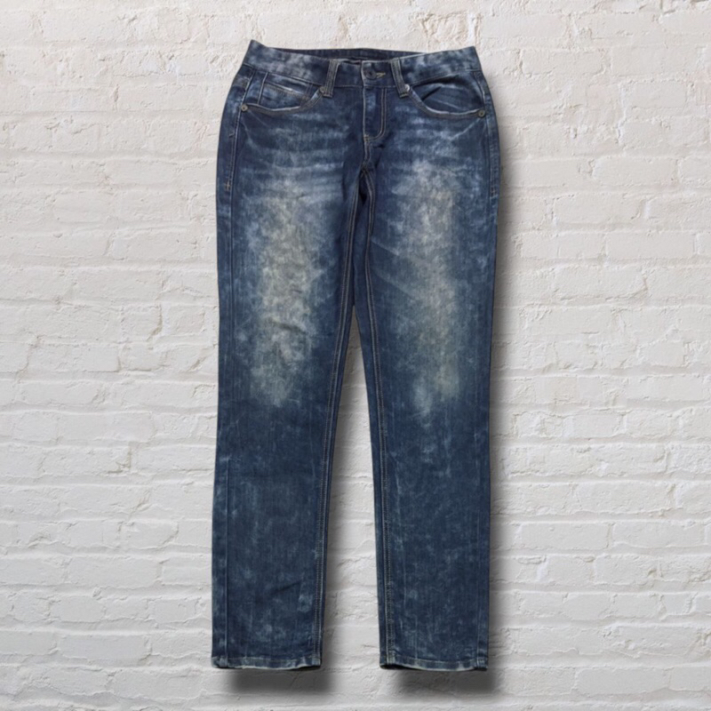 Size 32 Celana Panjang Longpants Jeans Frj Blue Washed Fading Regular Fit Original Second Preloved #