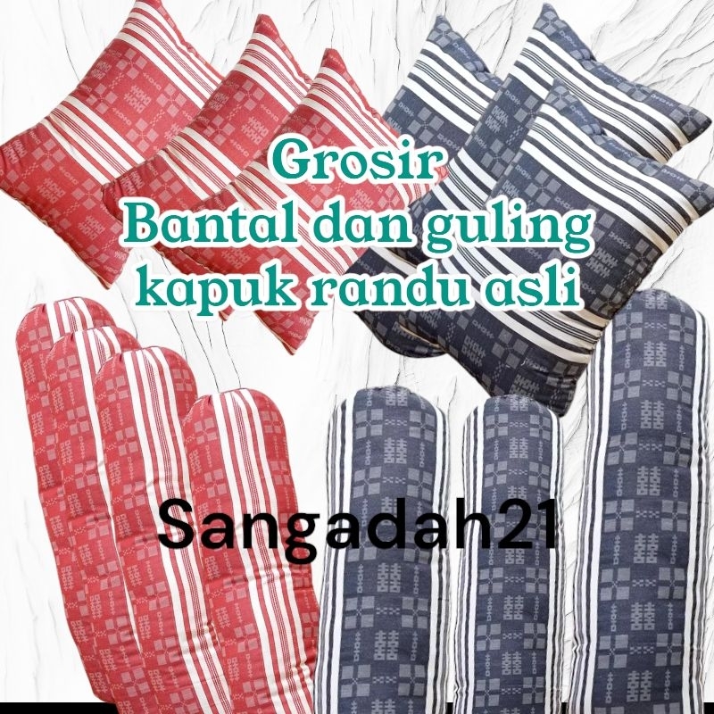 Luwes - Bantal Guling Tidur - Kapuk  Urung dumes - 100%  Murah - Istimewa - simple nyaman awet - ori