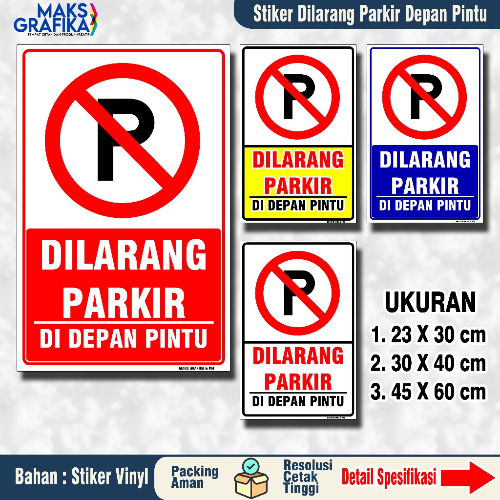 

STIKER DILARANG PARKIR POTRAIT