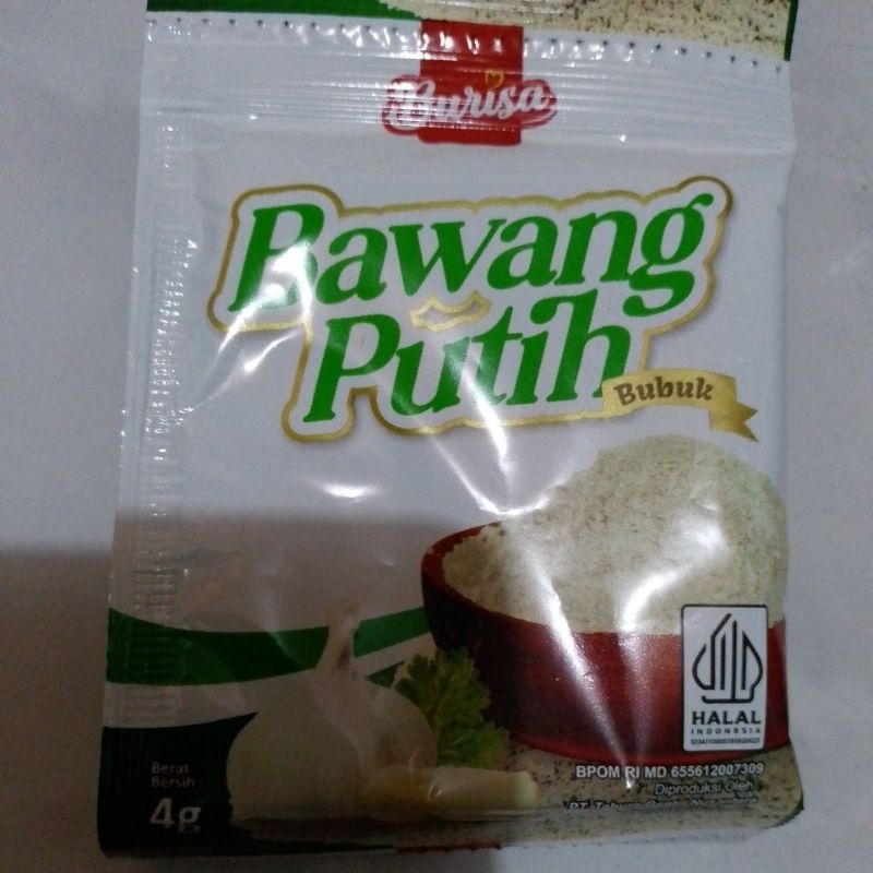 

(PROMO) Bawang Putih Bubuk Burisa 4g harga isi 10 sachet