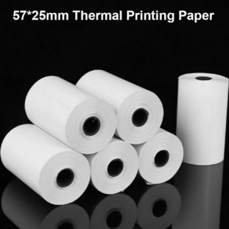 

Murah Hari ini Kertas struk kasir printer thermal 5857x25mm paket 1 pcs
