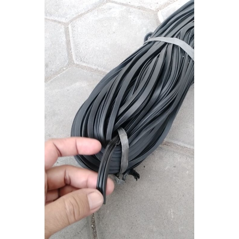 karet lis pintu karet etalase kaca aluminium 35m 057 bagus