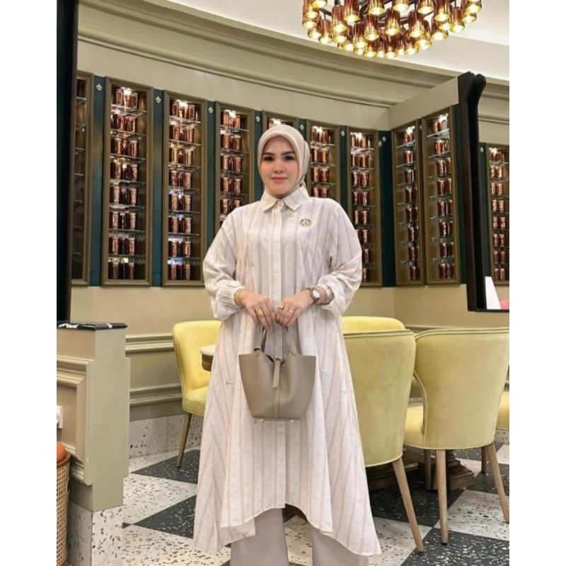Outfitku - Baju atasan wanita terbaru Winody Tunik Gravity tunic kekinian korean style Dress wanita 