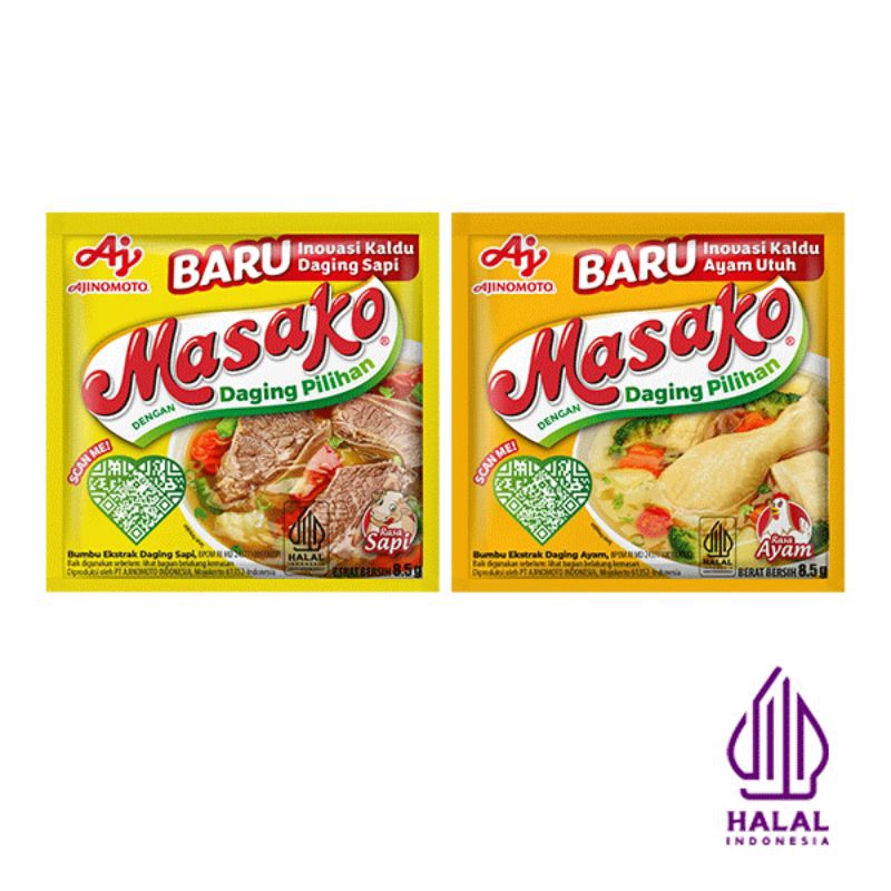 

Masako 1 renceng sachet 500 kaldu bubuk penyedap rasa masakan enak