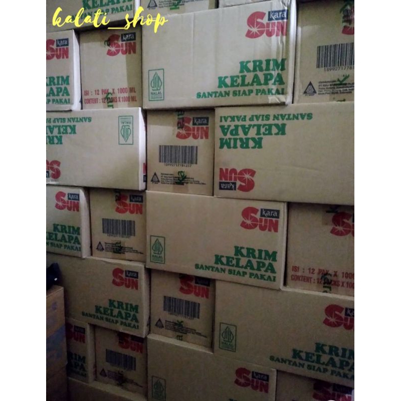 

Santan SUN KARA 1 liter 1 Dus isi 12 Exp. April 2026 / terbaru