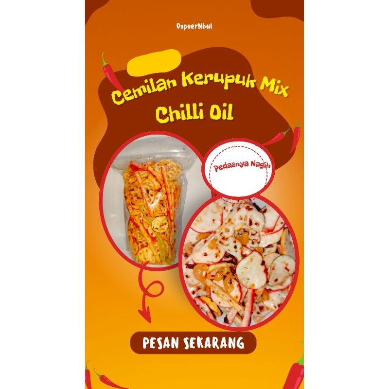 

Krupuk Seblak Mix Pedas Daun Jeruk Kemasan Pouch 250gr