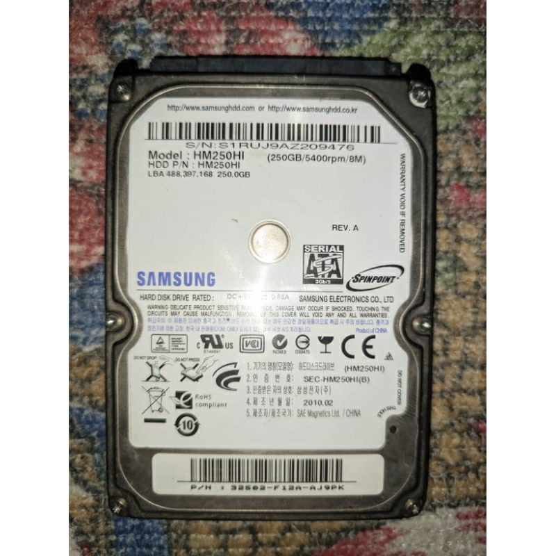 HDD Samsung 250GB