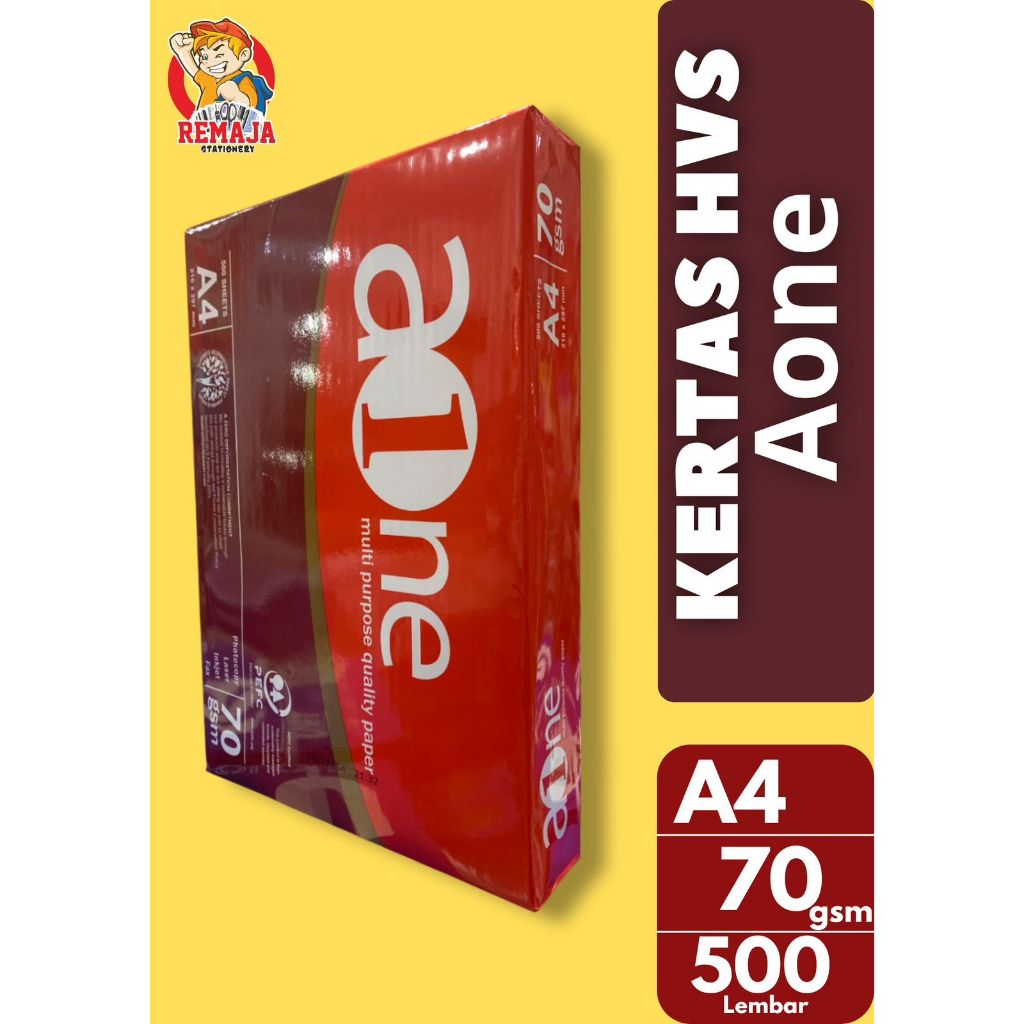 

Kertas HVS AONE A4 70gsm 500 Lembar