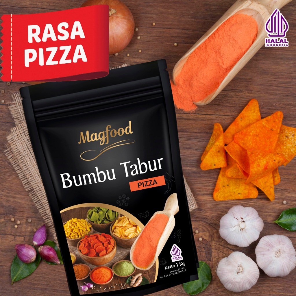 

Magfood Bumbu Tabur Varian Pizza [100g / 500g / 1kg]