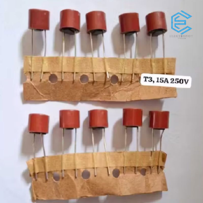 Sekring Plastik Bulat ROUND FUSE T3.15A Sekring Bulat Fuse 3.15A - 250V Original