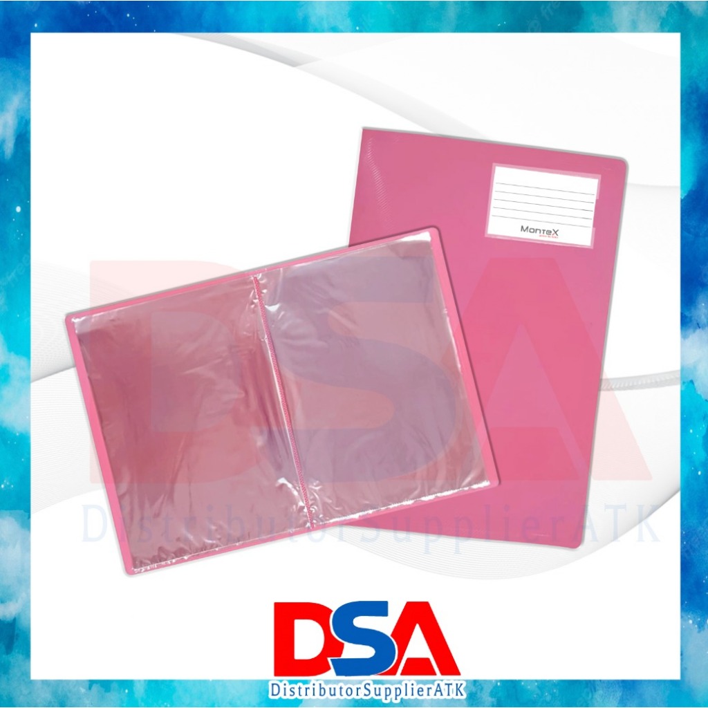 

DSA - CLEAR HOLDER 20 LEMBAR FOLIO ISI 6 PCS / F4 FOLDER ON / MAP X-ONE