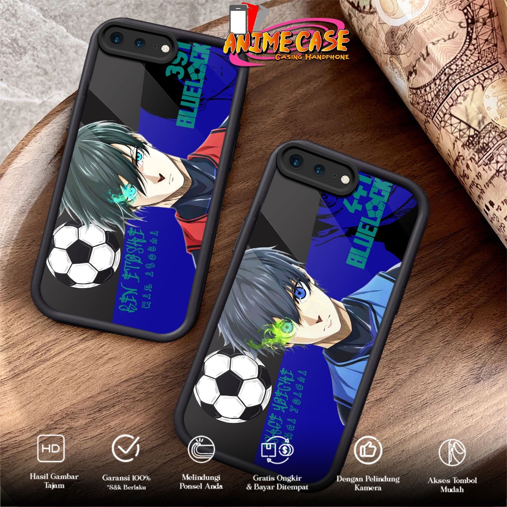 Case IPHONE 7 PLUS 8 PLUS Anime Case Motif BLK Case Hp Casing HP Hardcase Softcase Glossy