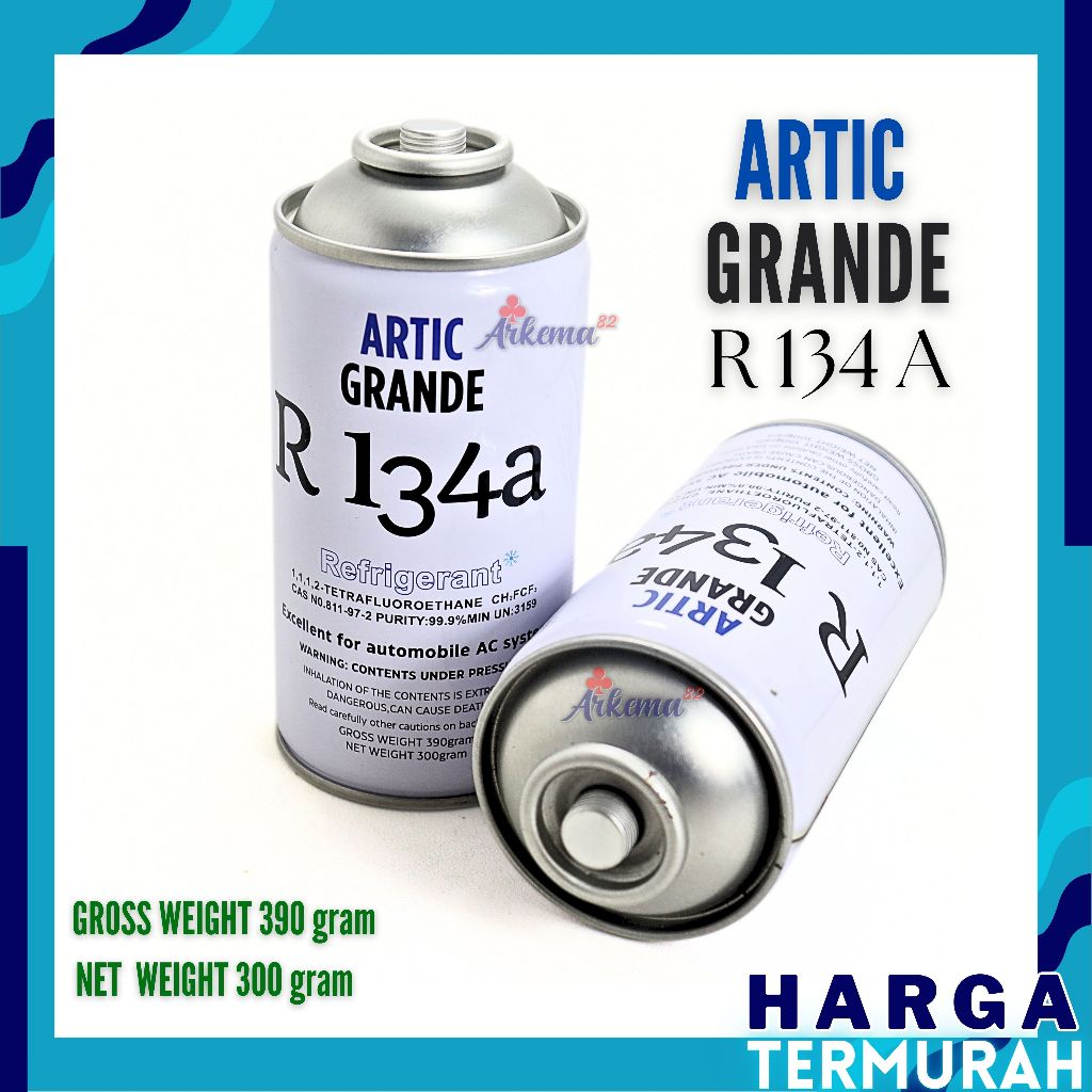 JKH FREON KALENG R134 ARTIC GRANDE FREON MOBIL ARTIK R 134 A KWALITAS 100% MURNI PREON / FREON