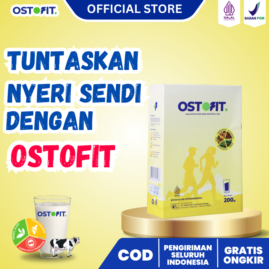 

OSTOFIT - Susu Herbal Alami Yang Direkomendasikan Untuk Permasalahan Tulang Dan Sendi