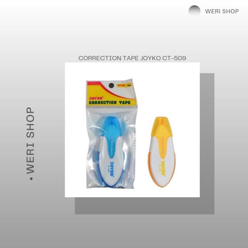 

CORRECTION TAPE JOYKO CT-509 / TIPEX KERTAS BERKUALITAS (PER 2 PCS)
