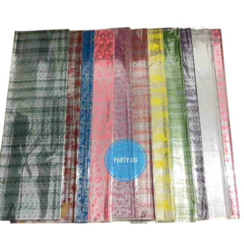 

Plastik Parcel Motif / Plastik Parsel Lembaran / Plastik Bingkisan Kado Souvenir 10 Lembar (75×90 cm )