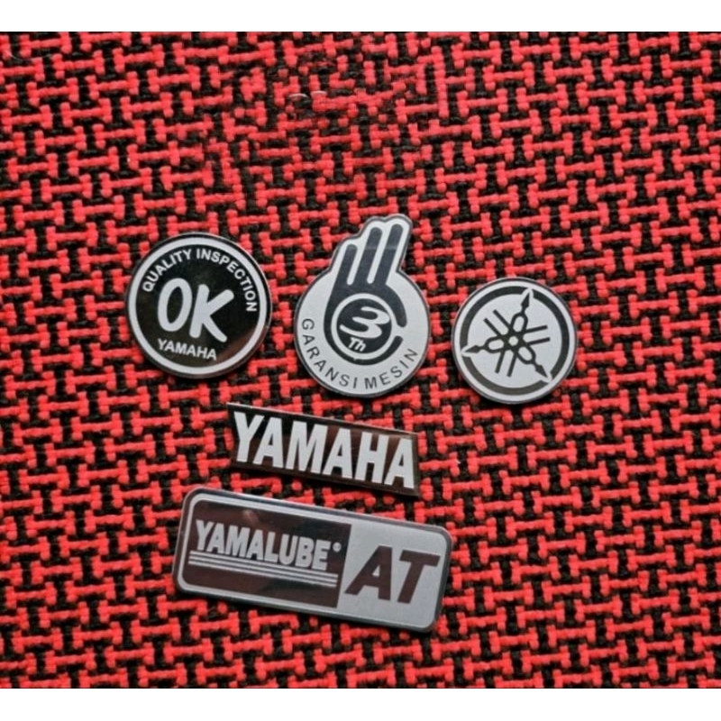 Emblem Yamaha OK Garansi Yalube Stainless Mio Sporty Mio Smile Mio ZR - Motorcycle