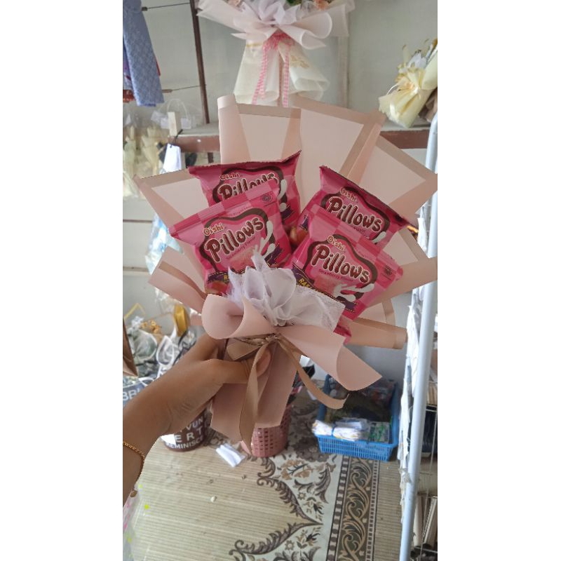 

Buket snack pilows murah|Handbuket_Albanjari