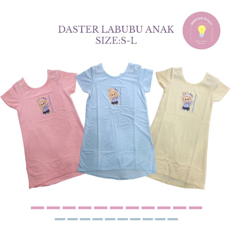 DASTER LABUBU ORENZ/BAJU LABUBU ANAK