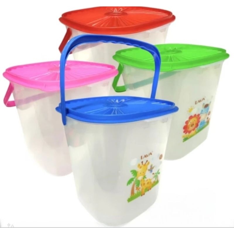 paket 4 pcs  TOPLES SEGI TOPLES BUAH BENING 10 LITER + GAGANG TOPLES KERUPUK PLASTIK