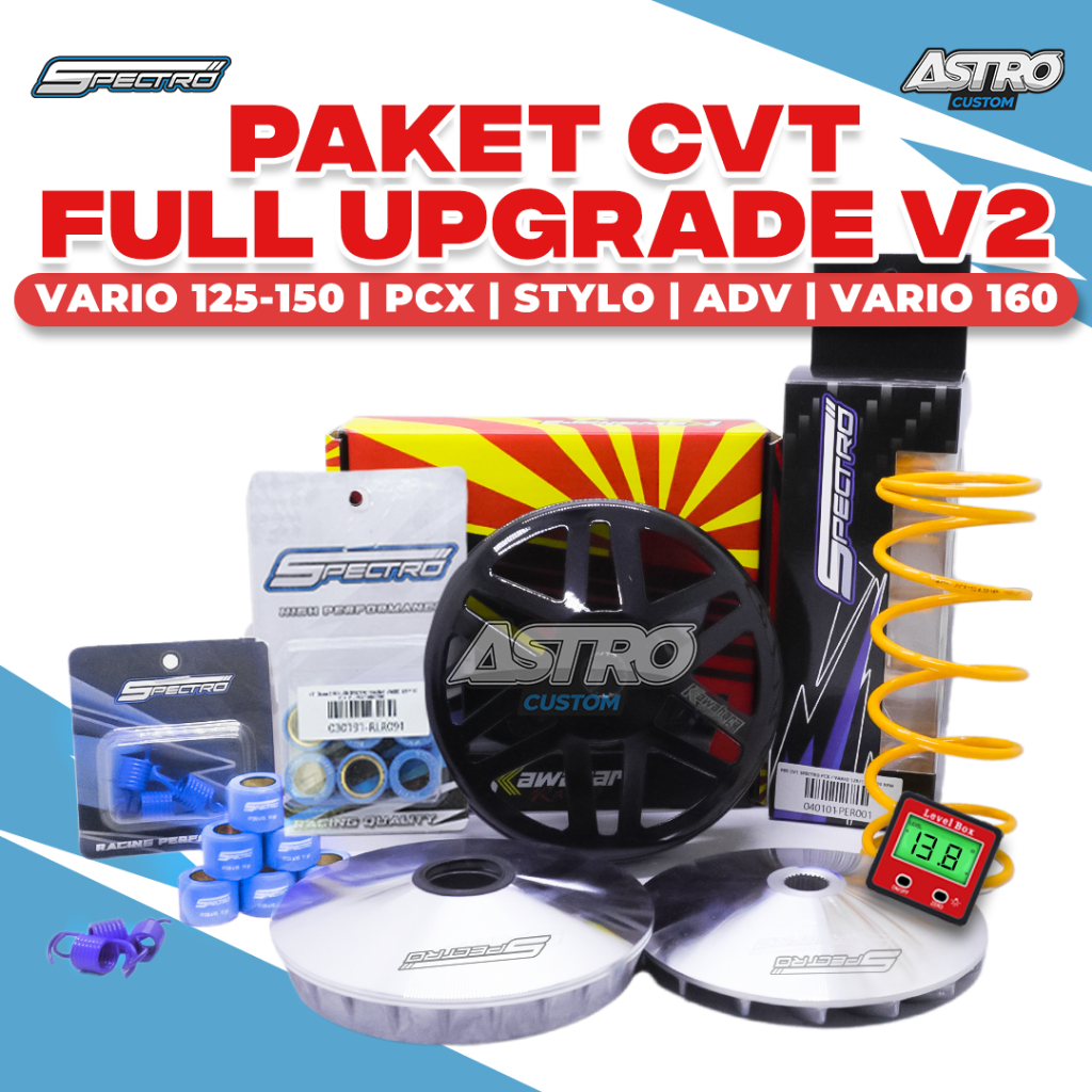 Full Upgrade CVT V2 Vario 125 Vario 150 160 PCX 150 160 ADV STYLO 160 Mangkok Ganda Kawahara Spectro