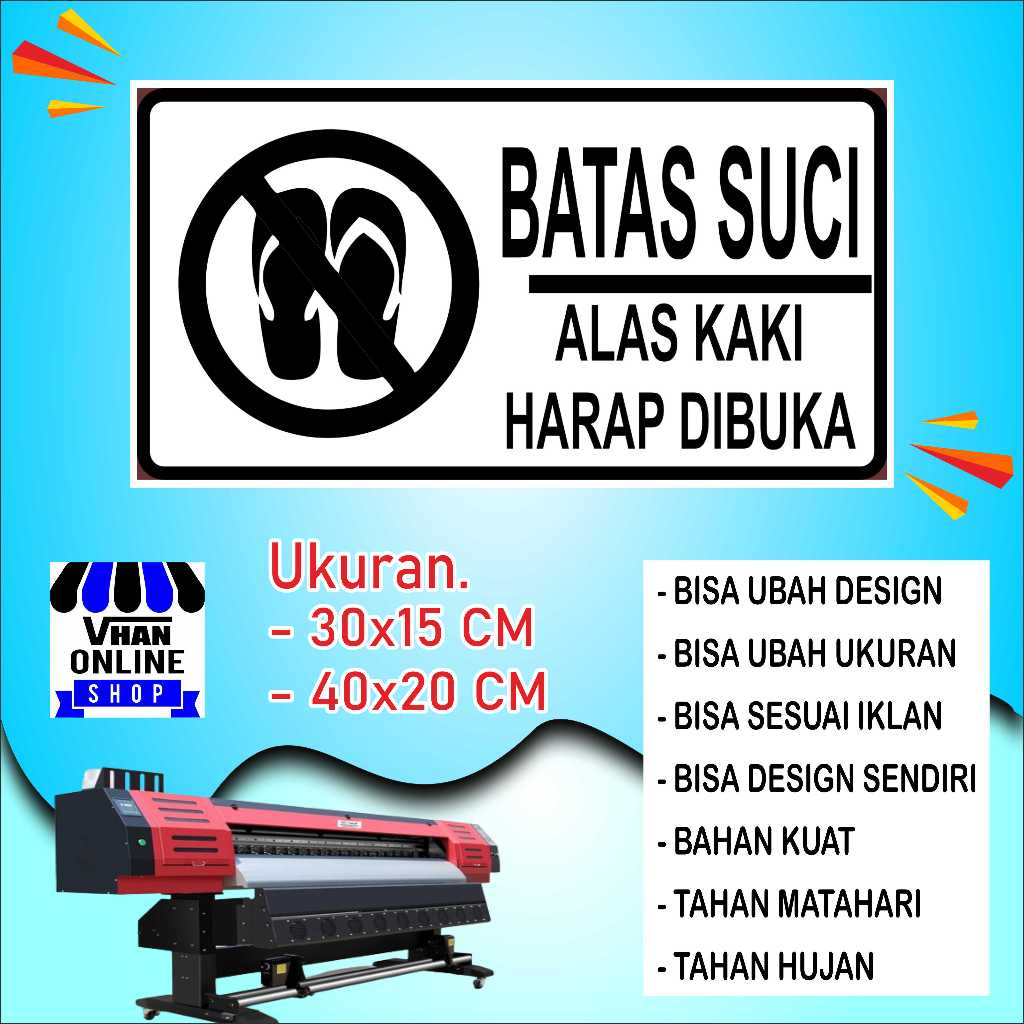 

Cetak Sticker Alas Kaki Harap Dibuka Bahan Bagus Putih