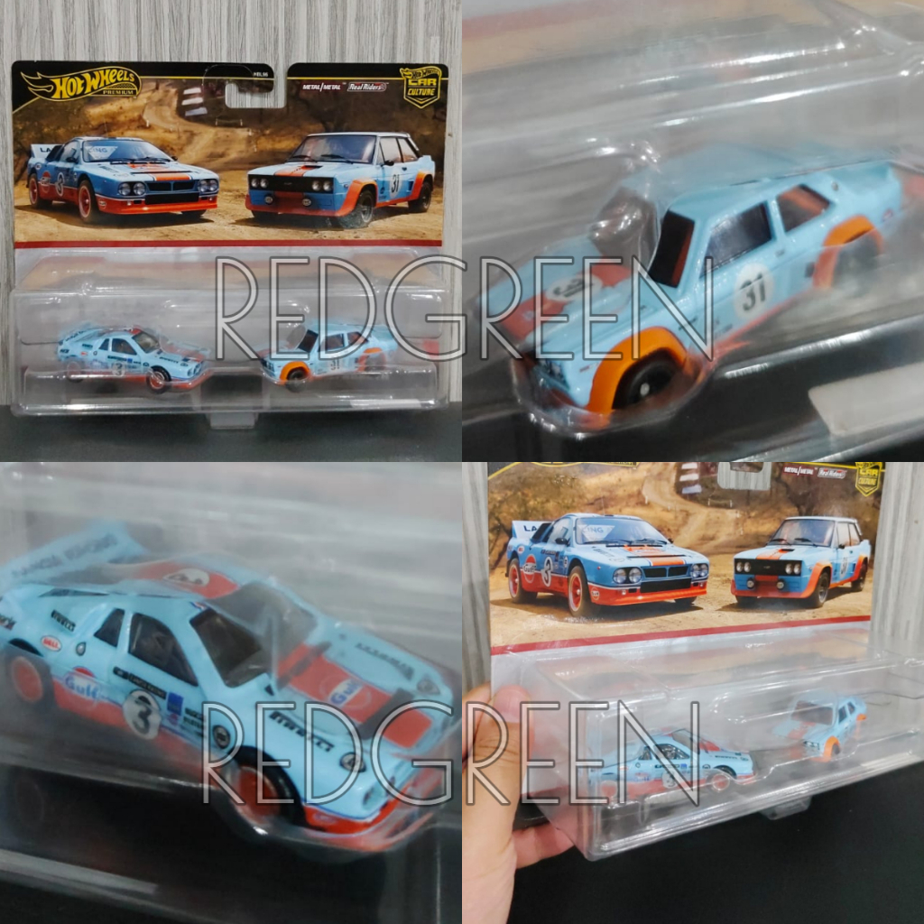 mainan anak diecast Hotwheels Premium Set Lancia Rally 037 Fiat 131 Abarth koleksi
