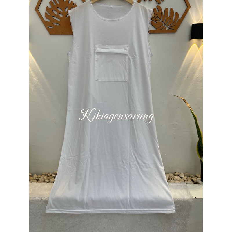 SINGLET GAMIS DALAMAN UMRAH KANTONG DEPAN WANITA INNER PERLENGKAPAN UMRAH DALAMAN WANITA