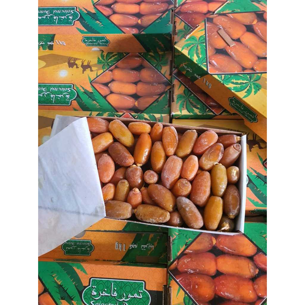 

Kurma Ruthob Ruthab Cap Onta Unta Libiya Dates Isi -+ 1 Kg Asli Libya Grosir Murah
