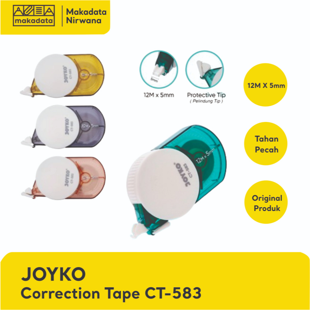 

JOYKO CORRECTION TAPE / STIPO KERTAS CT-583 (1 PCS)
