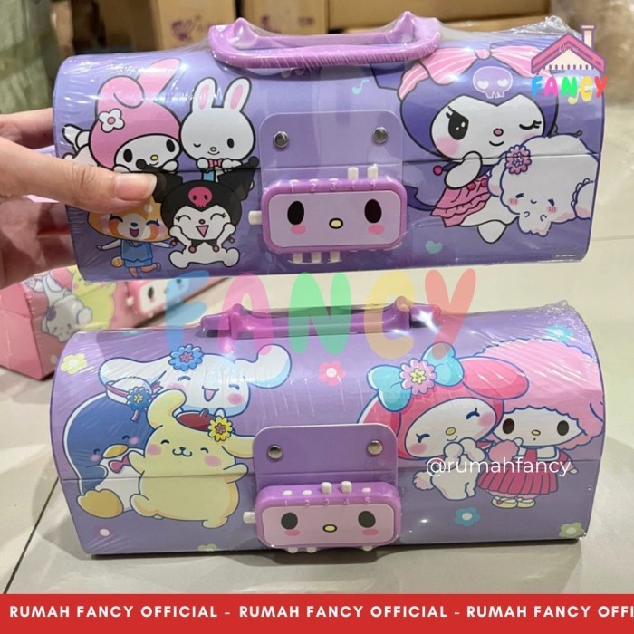 

H7Y [FREE DUS + BUBBLEWRAP] Tempat Pensil Dus TEBAL Model Tas Kunci Password D 3051 Motif SNR Melodi