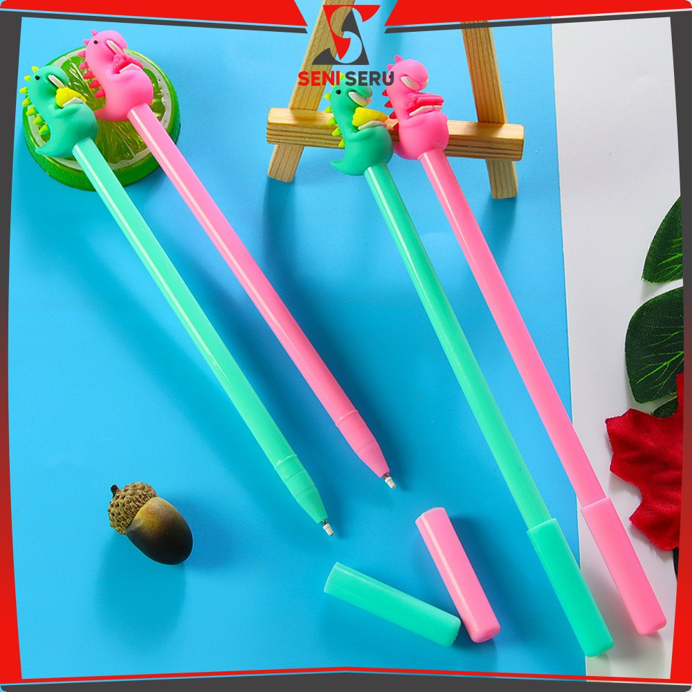 

Pulpen Gel Dinosaurus Pena Pen Dino Bolpen Bolpoin Unik Ballpoint Lucu / Pulpen Karakter Dinosaur Seni Seru A33