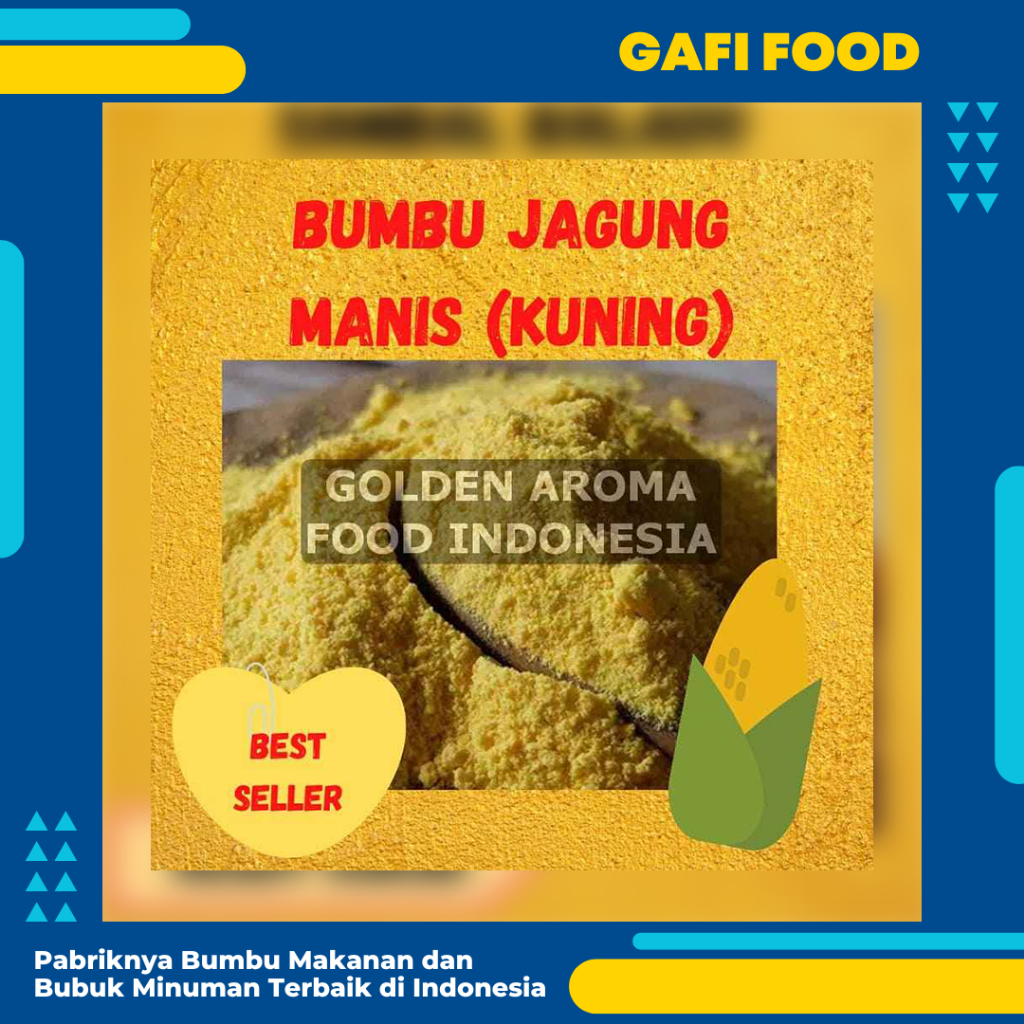 

BUMBU TABUR JAGUNG MANIS KUNING 1 KG FOOD GRADE 1Kg Bubuk Bumbu Singkong Cilung Kerupuk Popcorn