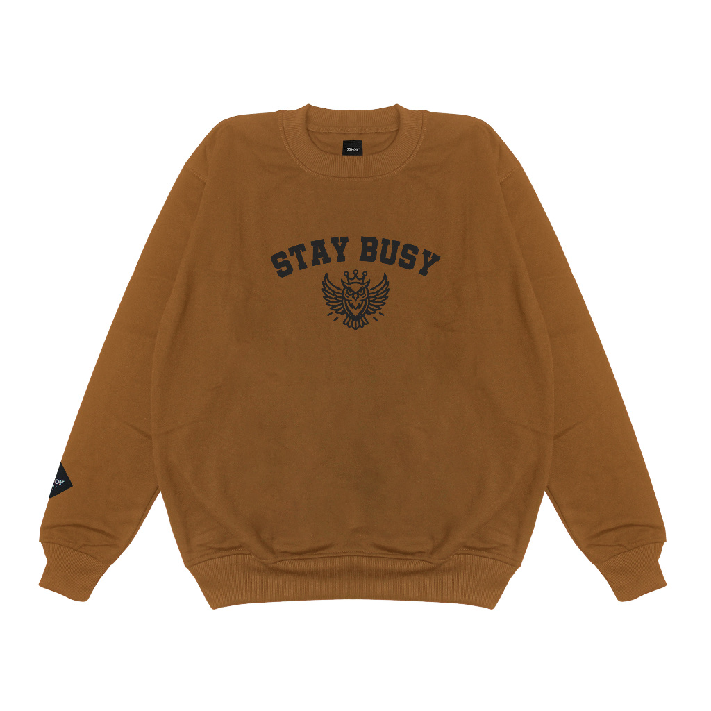 Troy Company Sweater Crewneck Old Mustard Crown - Sweater Crewneck Pria Mustard SW 2857