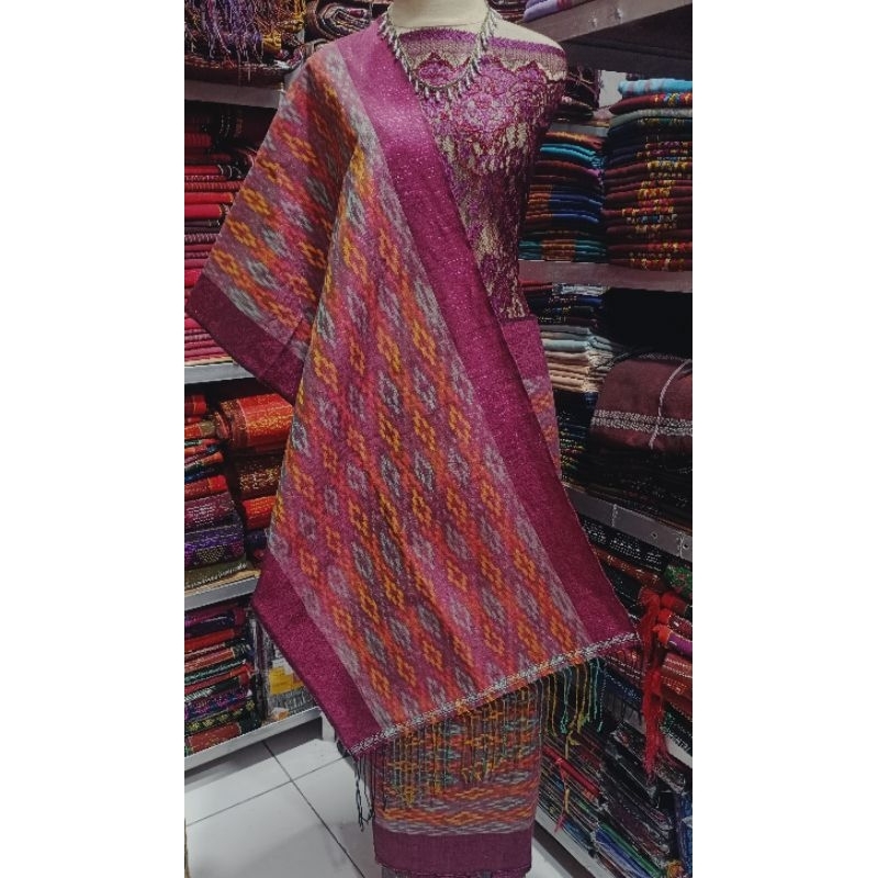 Tenun Maulana Full Benang Kilat ~ Songket Tenun Tangan Etnik Batak