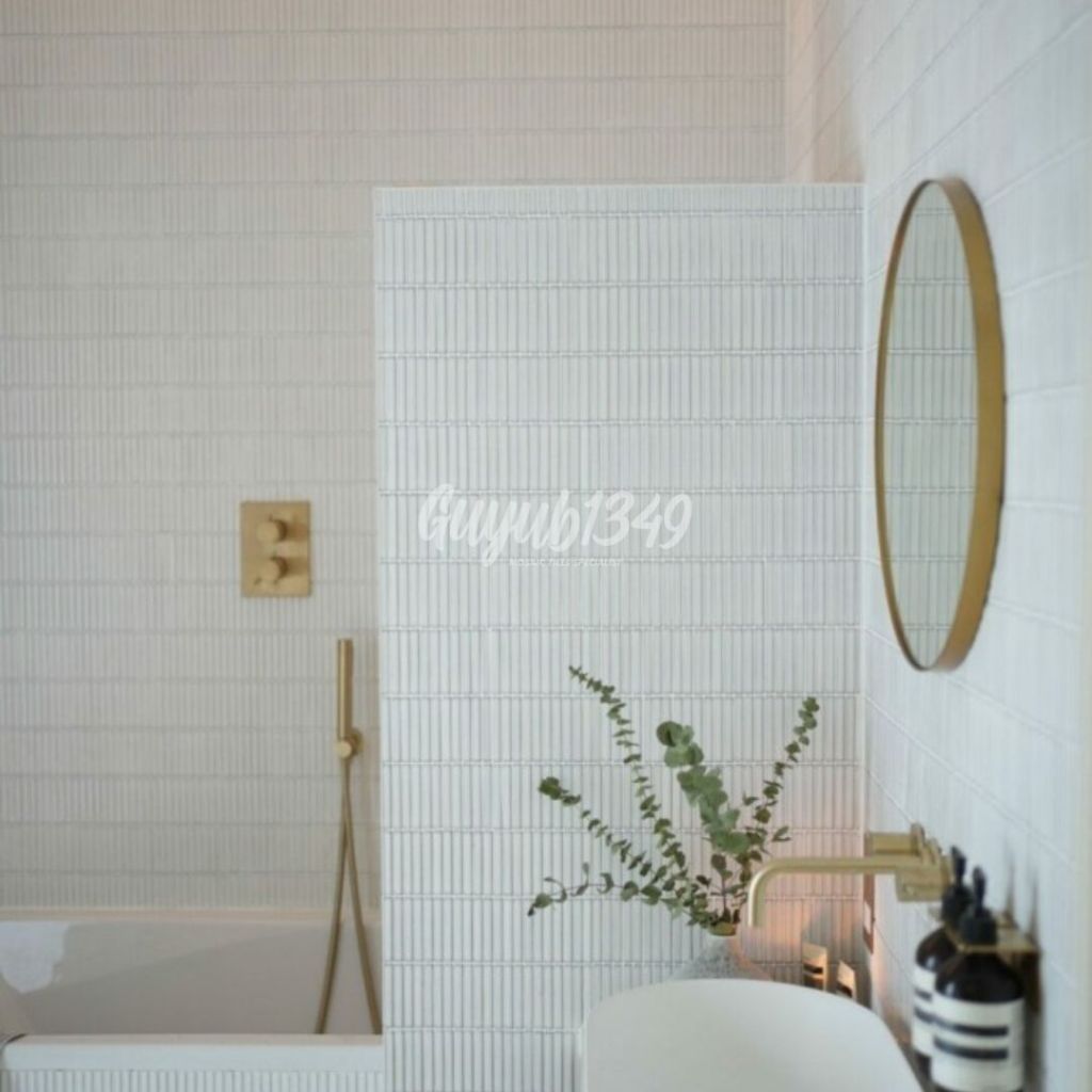 SinGres Type Vanilla Kit Kat Glossy - Mosaic Backsplash Tile Dapur Keramik Backsplash Keramik KitKat