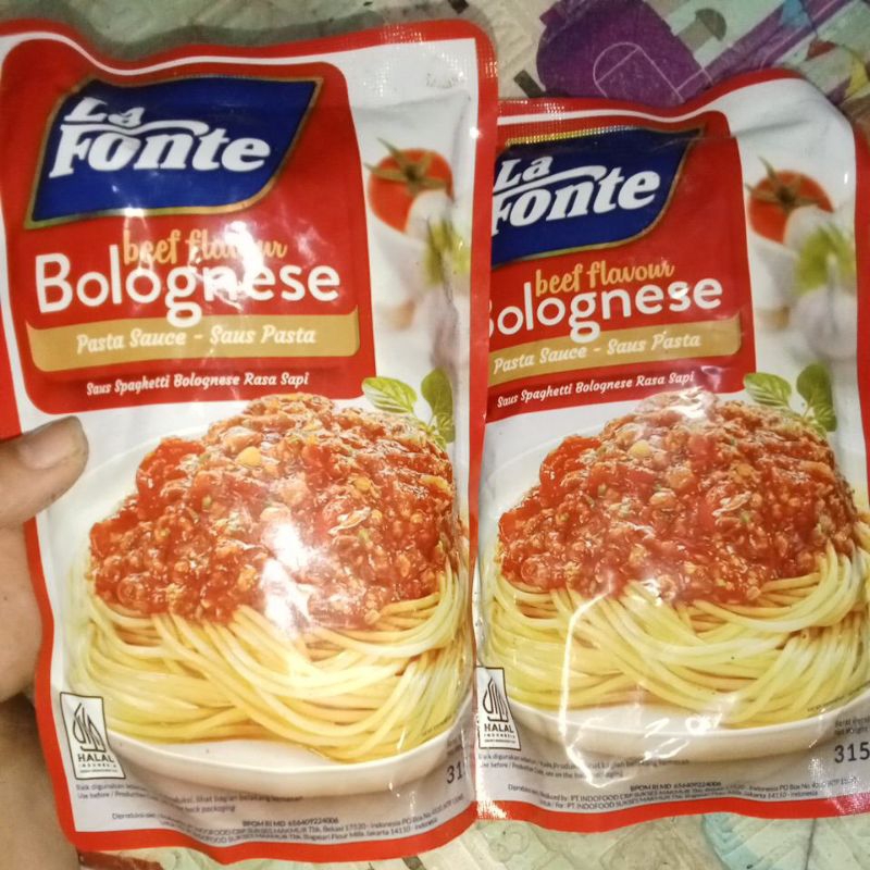 

LA FONTE beef flavour bolognese pasta sauce- saus pasta 315g