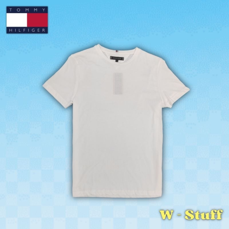 Tommy Hilfiger Plain T-shirt Slim Fit - White