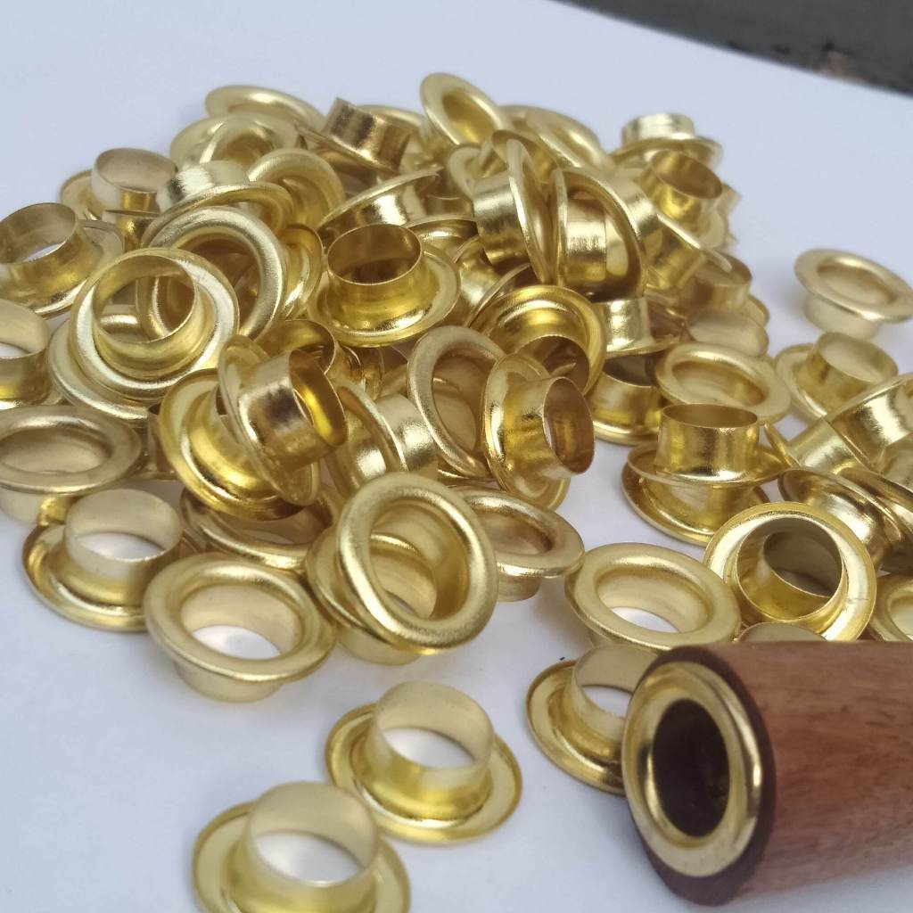 Ring mata itik pipa rokok once cangklong isi 100 bisa ecer warna kuning