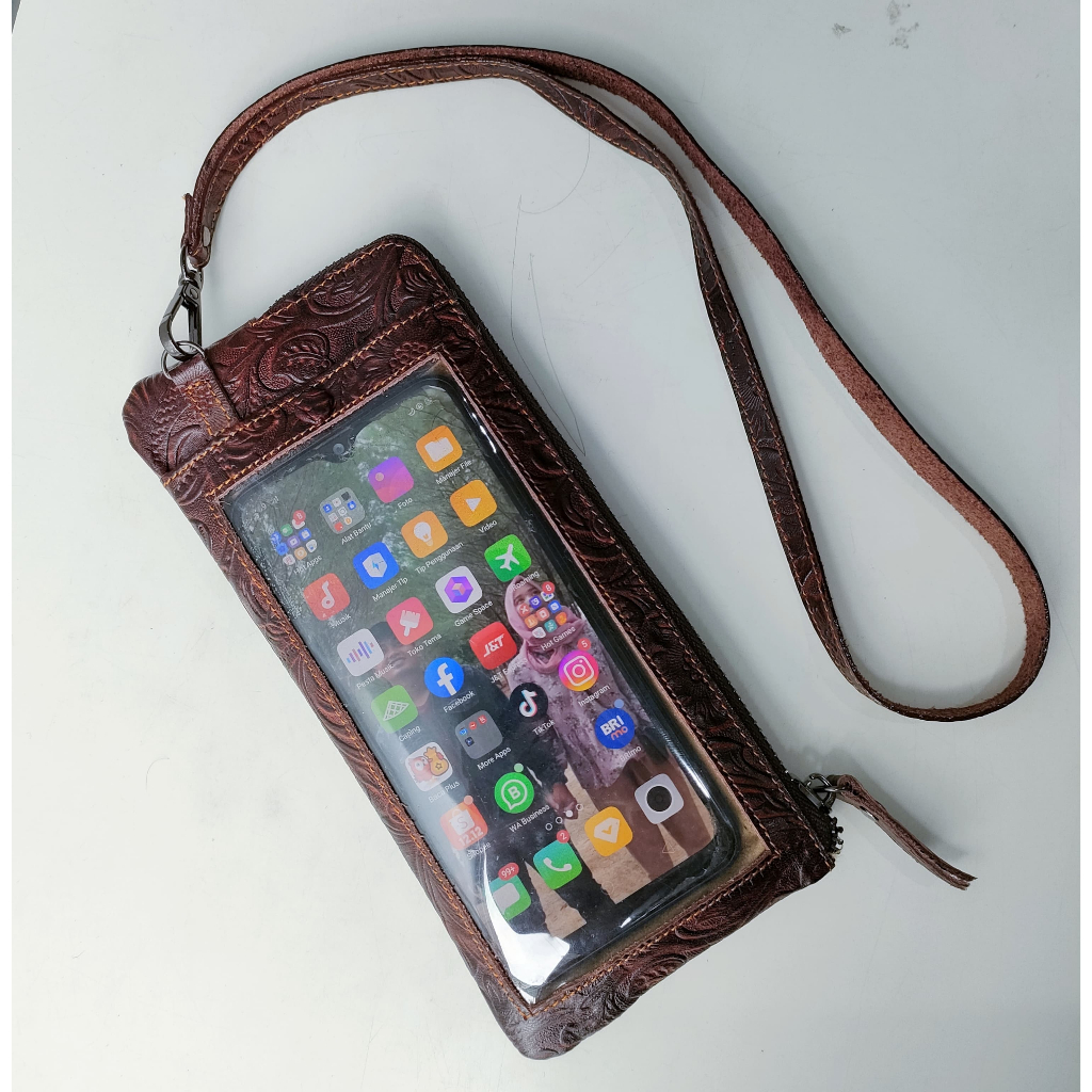 Dompet HP Farra kulit sapi asli Dompet hp wanita kulit sapi asli