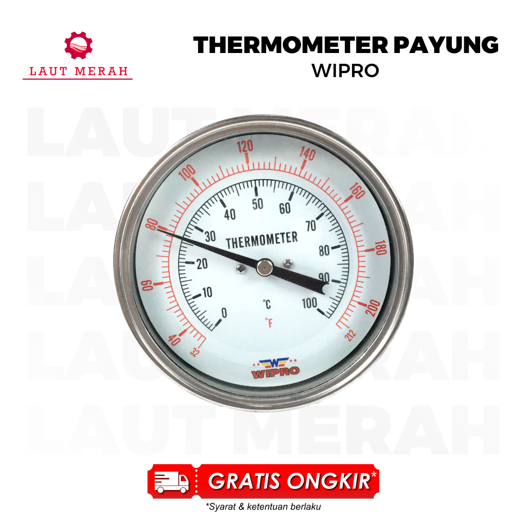 WIPRO Thermometer Payung 4 inch / Thermometer Bimetal Payung