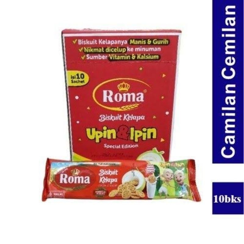 

ROMA BISCUIT KELAPA COCONUT BISCUIT BOX ISI 10 PCS X 36 GR