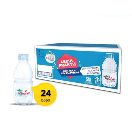 

Air mineral Le Minerale 330 ml / 1 Dus isi 24 botol