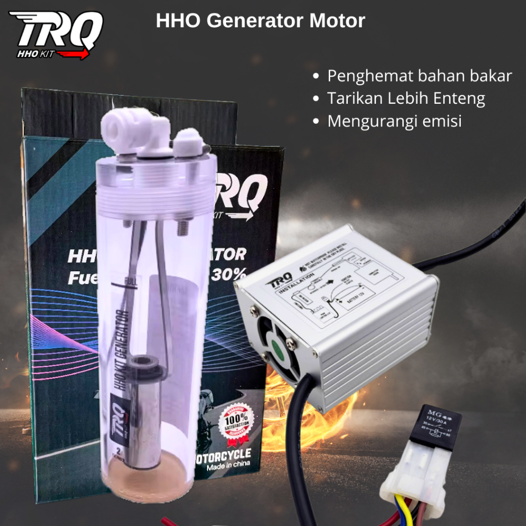 HHO GENERATOR TRQ PENGHEMAT BBM Gas Hidrogen generator menurunkan emisi kendaraan