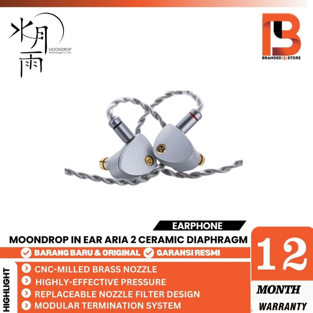 MOONDROP ARIA II / ARIA 2 CERAMIC DIAPHRAGM IN EAR MONITOR EARPHONE