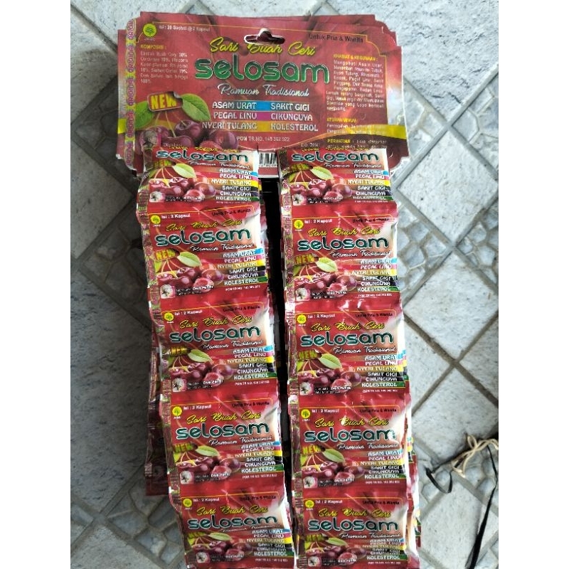 DyaL Sari buah ceri SELOSAM KAPSUL ORIGINAL 100%