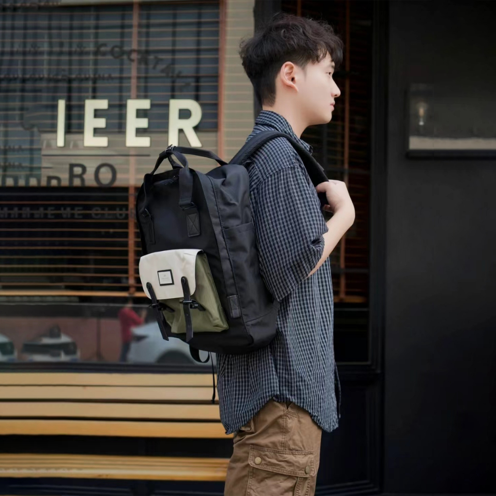 ORIGINAL LEXY Doughnut Macaroon Backpack Tas Sekolah Wanita Anti Air Tas Ransel Laptop 16 inch